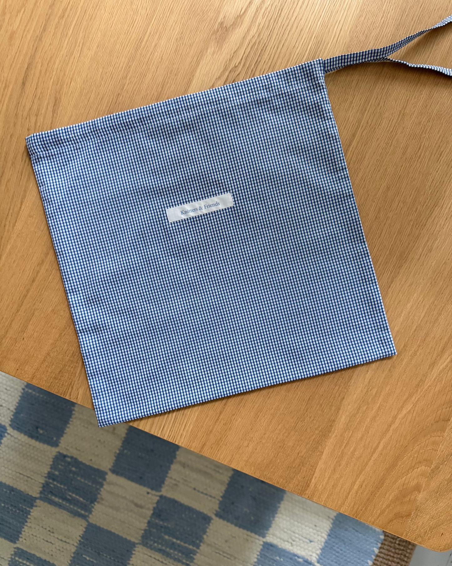 Project Bag - Blue Gingham